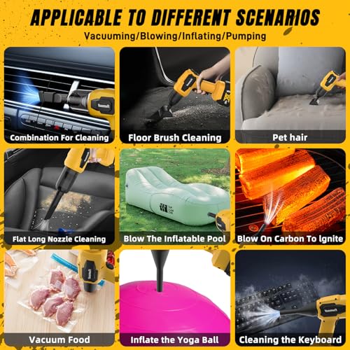 Car Handheld Vacuum Cordless Compatible with DE