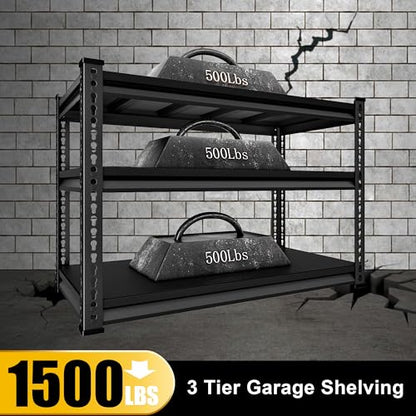 48" W Garage Shelving Heavy Duty (48"W x 16"D x 39"H)