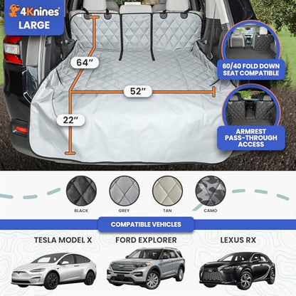 SUV Cargo Liner for Dogs (Grey / Large)