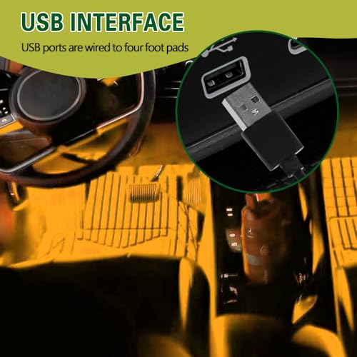 Car Interior LED Lights (Orange)
