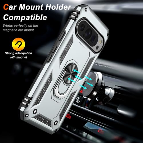 for Google Pixel 9 Case (Silver / Google Pixel 9/Pixel 9 Pro)