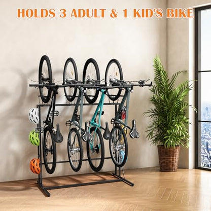 Vertical Bike Stand (Black / 4 Bikes)