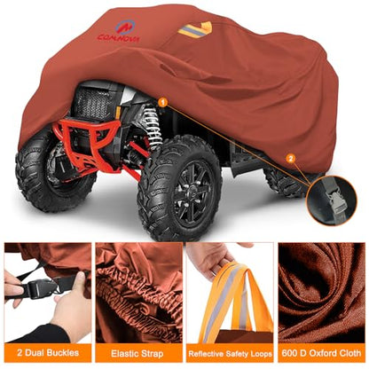Comnova ATV Cover for 4 Wheelers (Rusty Orange / 101 Inch)