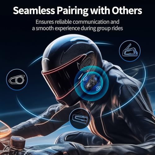 Motorcycle Helmet Bluetooth Headset (2 Pack)