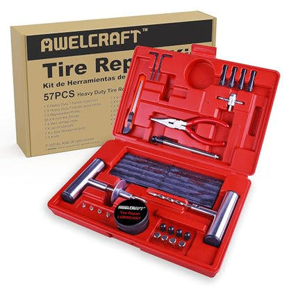 57 Piece Heavy Duty Tire Repair Kit (57 Piece Repair Kit)