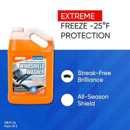 Car Windshield Cleaner Ready to Use Formula (128 Fl Oz (Pack of 2))