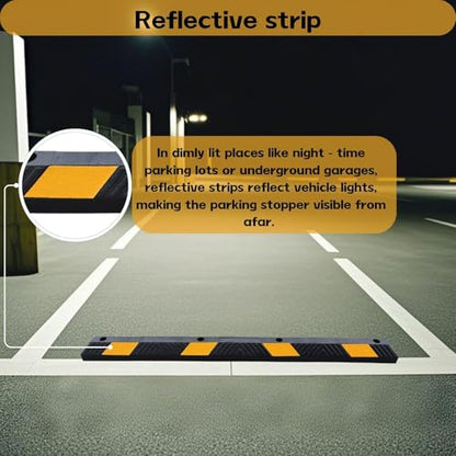 Heavy Duty Parking Curb Wheel Stop (72" - 2Pack)