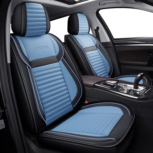 Car Seat Covers Full Set (Light blue-Black / Full set)
