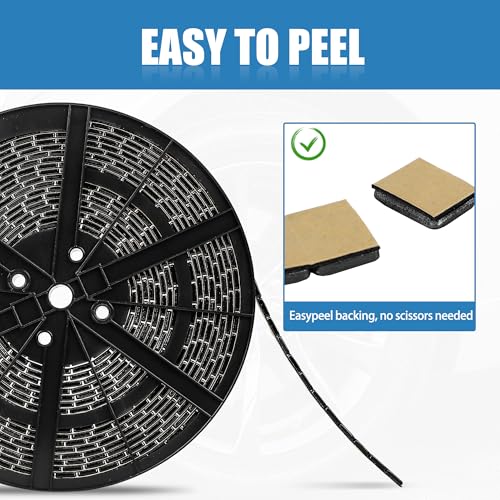 1 4 oz Stick On Wheel Weights 715pcs 5kg Bulk Pack Low Profile Black (Black / 0.25oz-715PCS(Roll))