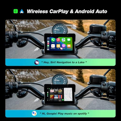7 Inch Waterproof Motorcycle CarPlay Display