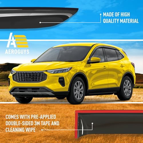 Extra Durable Window Deflectors Tape (For Ford Escape 20-26 Tape-on)