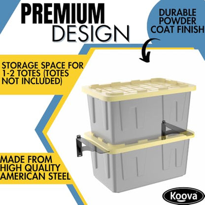 Wall Mounted Tote Rack Storage System