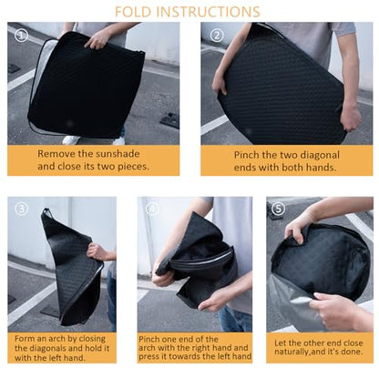 Car Windshield Sun Shade 5 Layers Thick for Audi Q5 SUV 2018