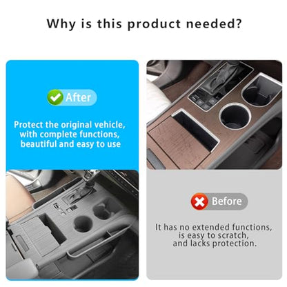 Silicone Center Console Cover with Organizer for Sienna 2021 (Center Console Cover)