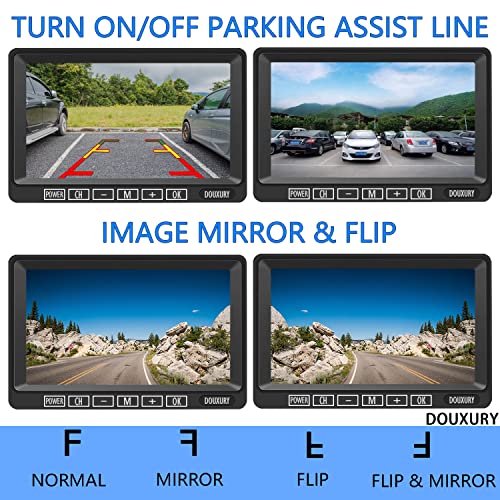 Wireless Backup Camera for RV Truck Trailer Camper Bus 5th Wheel 3 Rear (3CAM)