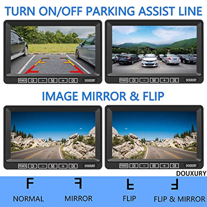 Wireless Backup Camera for RV Truck Trailer Camper Bus 5th Wheel 3 Rear (3CAM)