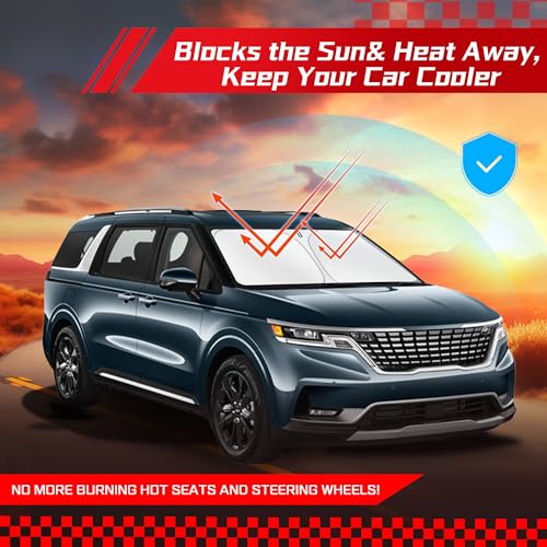 Windshield Sun Shade for Kia Carnival 2022 (for Kia Carnival 2022-2027)