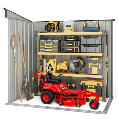 6' x 4' Outdoor Storage Shed (green / 6' x 4')
