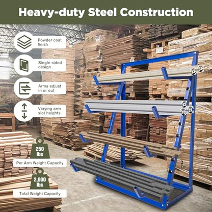 4 Tier Steel Horizontal Storage Rack (Horizontal Storage Rack-1)
