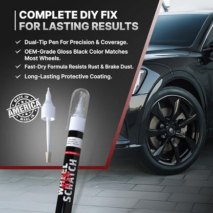 Gloss Black Rim Touch Up Paint (Black - Gloss - Touch-Up Pen)