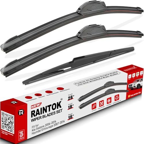 3 Pack Windshield Wiper Blades Replacement for Kia Sedona 2006 (26+18+16)