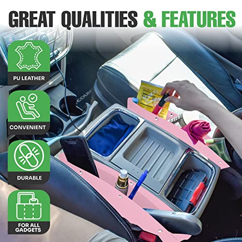 Between Car Seat Gap Filler Organizer (Pink)