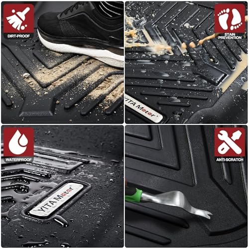 All Weather Floor Mats for 2022 Jeep Grand Cherokee WK (16-21 1st & 2nd Row)