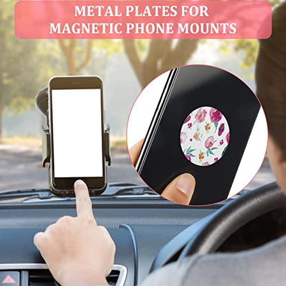 8 Pcs Cute Magnet for Phone Case Car Mount Sticker (Floral Style)