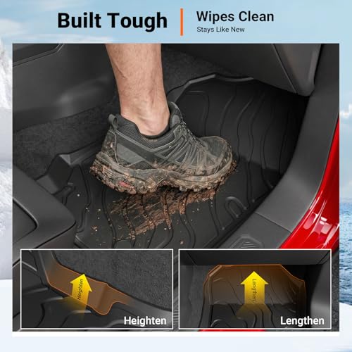 4 Door Floor Mats Set Compatible with 2021