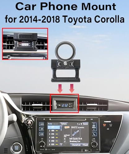 Car Phone Holder for Toyota Corolla 2014 2015 2016 2017 2018 Accessories (fit for 2014-2018 Toyota Corolla)