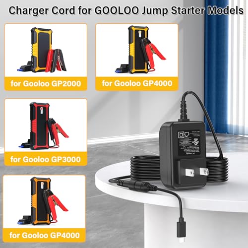 5V Type C Jump Starter Charger Replacement Fit for Gooloo GP4000 GP3000