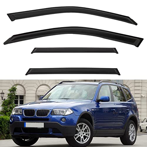 4pcs Window Visors Rain Guards for 2004 (2004-2010 X3 E83)