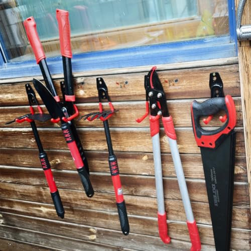 Garage Wall Hooks 14 Pack (Red / 14)