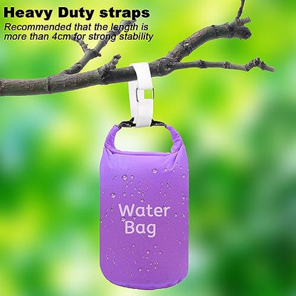1"x32ft Hook and Loop Straps with 50 Metal Buckles (1in x 32ft White)