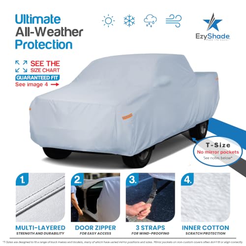 Truck Cover Waterproof All Weather. See Truck Size (Reflective / T5 - see Vehicle Size Chart)