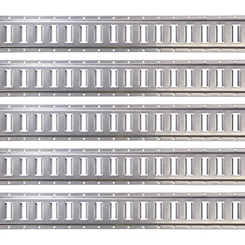 12 Gauge Steel 5 FT Galvanized E Track Rail (5 rails)