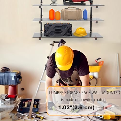 Lumber Rack Wall Mount (A– 6 Pack, 9 Level)
