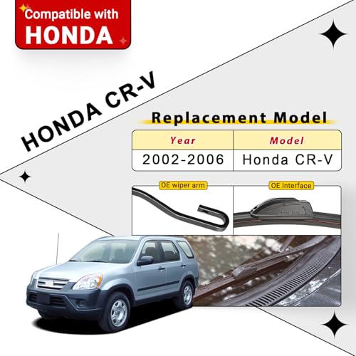 3 Pack Windshield Wiper Blades Replacement for Honda CRV CR (21"/20"/10")