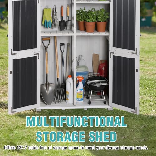 Sheds Outdoor Storage (White)