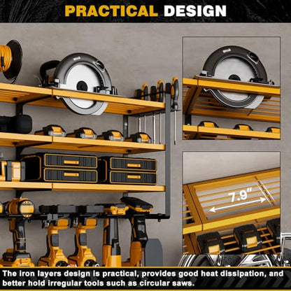 Power Tool Organizer Wall Mount (Yellow)