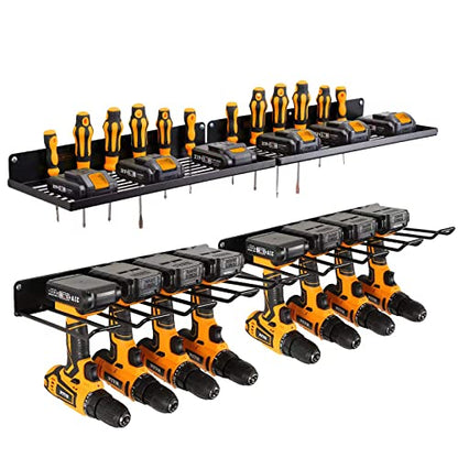 Power Tool Organizer with Charging Station (2shelf+2rack)