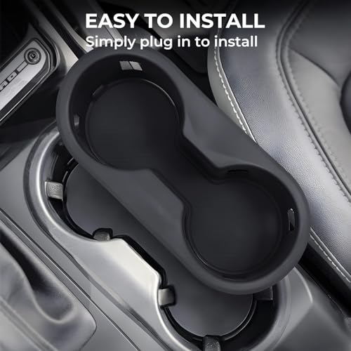 Center Console Cup Holder Inserts for Ford Bronco 2026 2025 2024 2023 2022 2021 (Cup Holder for 2021-2026 Bronco)