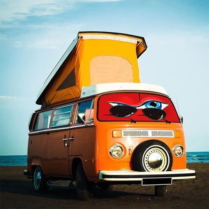 Funny Eye Car Windshield Sunshade Umbrella Foldable Umbrella (57X31 Inch / Color-0705-10)