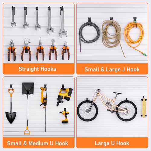 36 Pack Heavy Duty Slatwall Hooks (36 Pack)