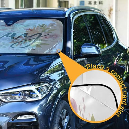 Car Windshield Sun Shade (Medium / Pray)