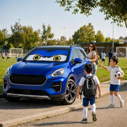 Car Windshield Sun Shade Umbrella (Monster Blue)