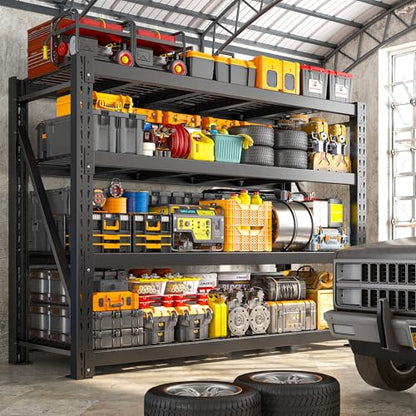 11000LBS Industrial Storage Shelves 2 (60"W x 24"D x 72"H, 4-Tier)