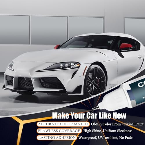 1F7 Classic Silver Metallic Car Touch Up Paint for Toyota OEM Color Match (Classic Silver Metallic(1F7) compatible with 4Runner/Corolla/Corolla-iM/Land-Cruiser/Prius/Prius-c/Prius-Plug-in/Prius-Prime/Prius-v/RAV4/Yaris)