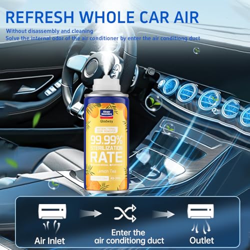 Glodway Car Air Freshener Spray (6 Ounce (Pack of 3) / Orange)