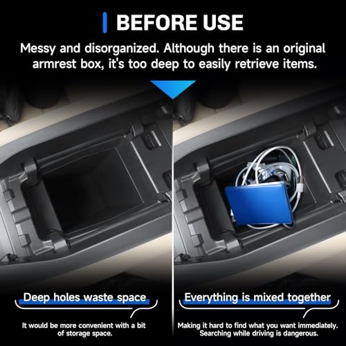 2PCS for 2026 Mazda CX5 Center Console Organizer+Protective Mats